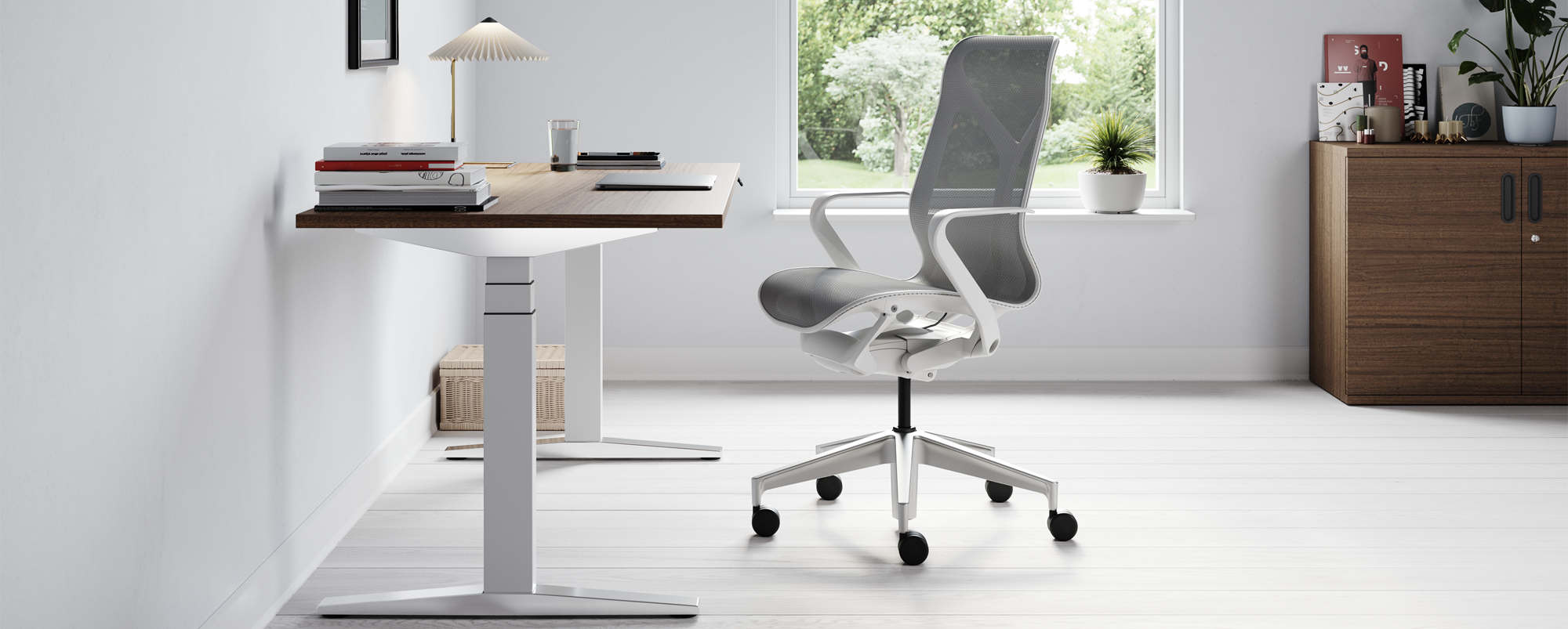 Herman miller standing online desk chair